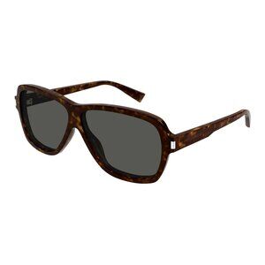 NWT SAINT LAURENT SUNGLASSES HAVANA MEN PILOT EYEWEAR